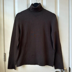 Kors Michael Kors Vintage Turtleneck Silk blend neutral sweater Large